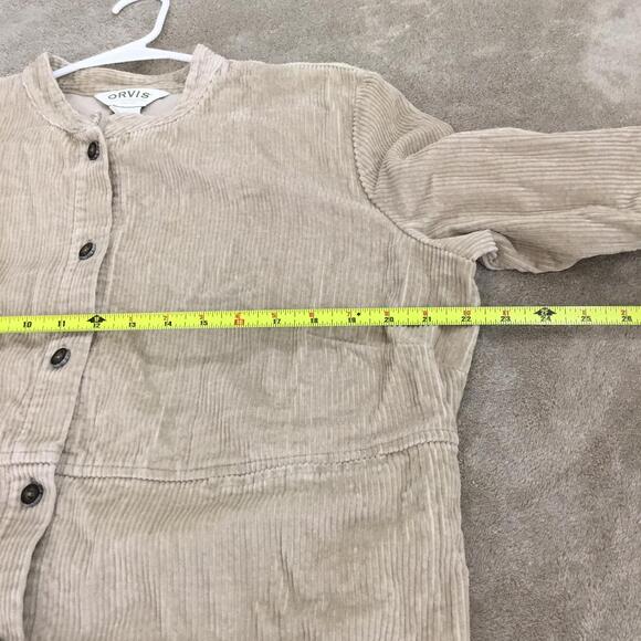 ORVIS Corduroy Jumper Cotton Long Sleeve Dress Womans Beige Tagged Sz 16 - Picture 6 of 7